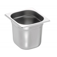 Stainless steel bin 201 - GN 1/6 - 176x162x150 mm